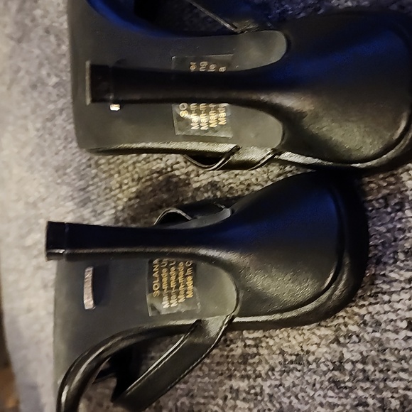 New Billini Princess Polly Solana black heeled thong style sandals, Size 7 - Picture 7 of 10